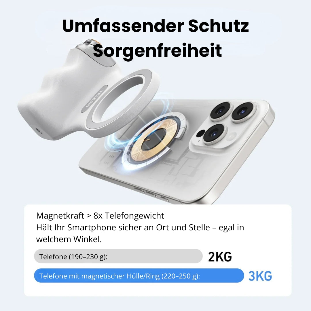 SnapGrip Pro - Magnetischer Kamera-Griff mit Licht