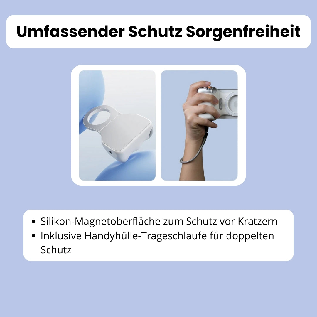 SnapGrip Pro - Magnetischer Kamera-Griff mit Licht