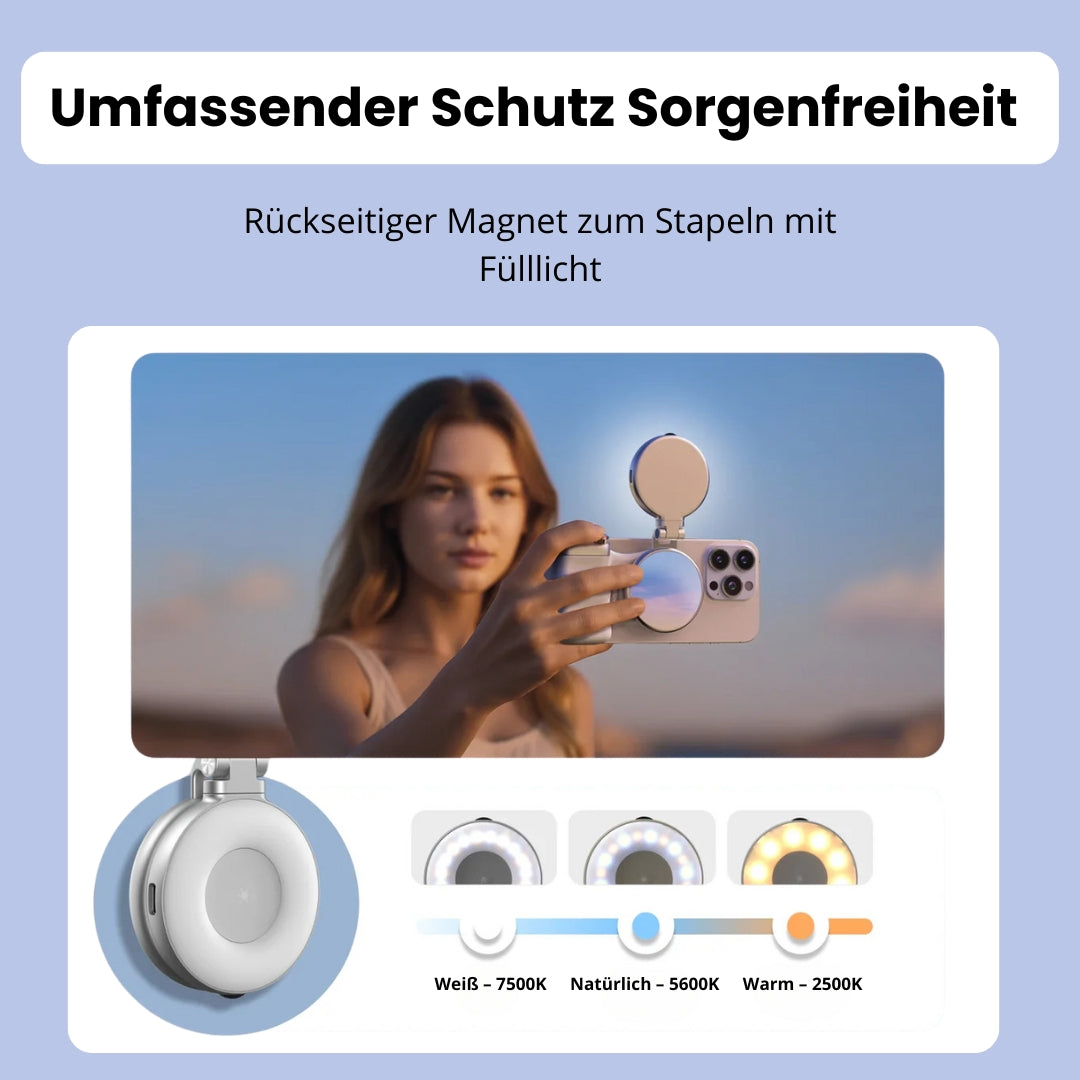 SnapGrip Pro - Magnetischer Kamera-Griff mit Licht