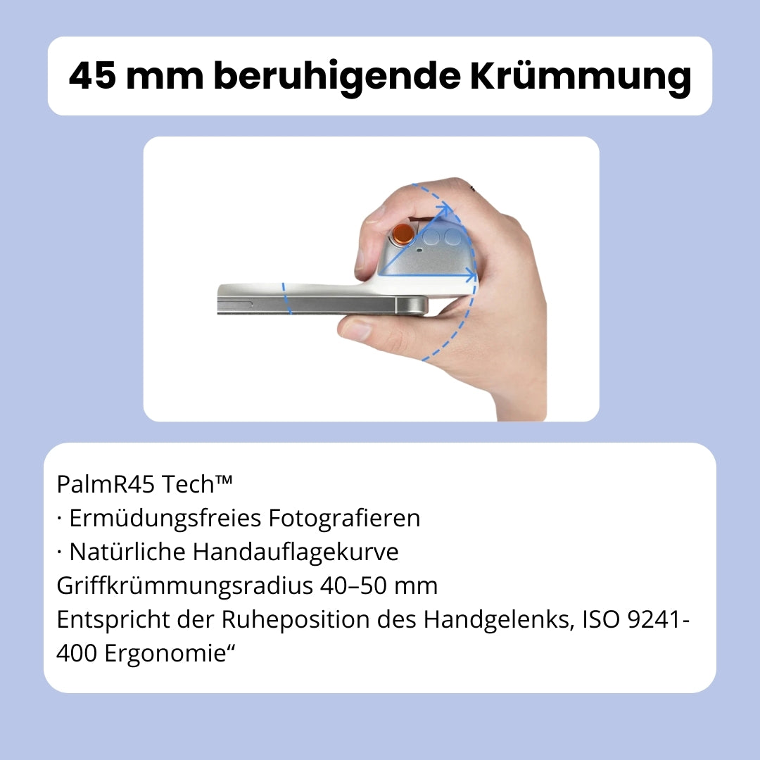 SnapGrip Pro - Magnetischer Kamera-Griff mit Licht